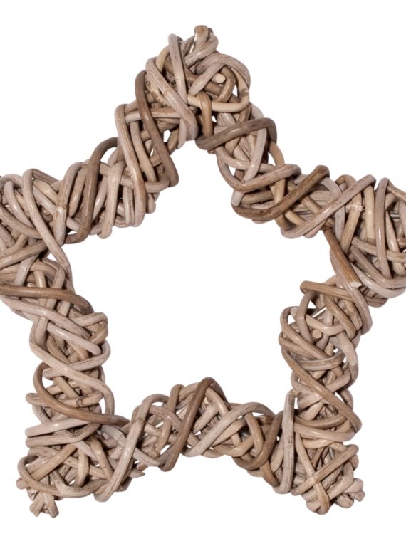 Rattan Deko Stern klein