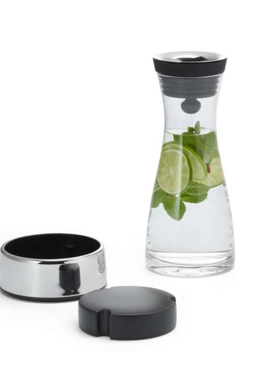 Glaskaraffe mit Kühlsockel