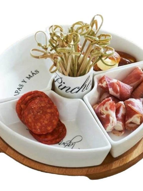 Tapas Servierplatte Tapas y Mas
