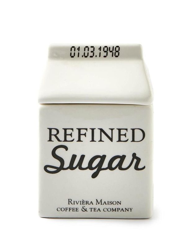 Zuckerdose Carton Jar Sugar ogff white