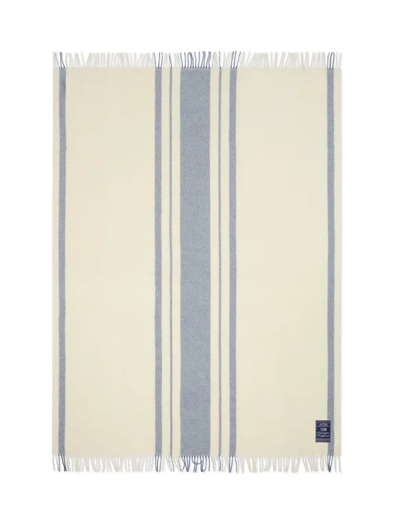 gestreifte Wolldecke