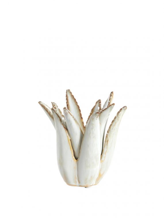Kerzenständer CACTUS Keramik crème