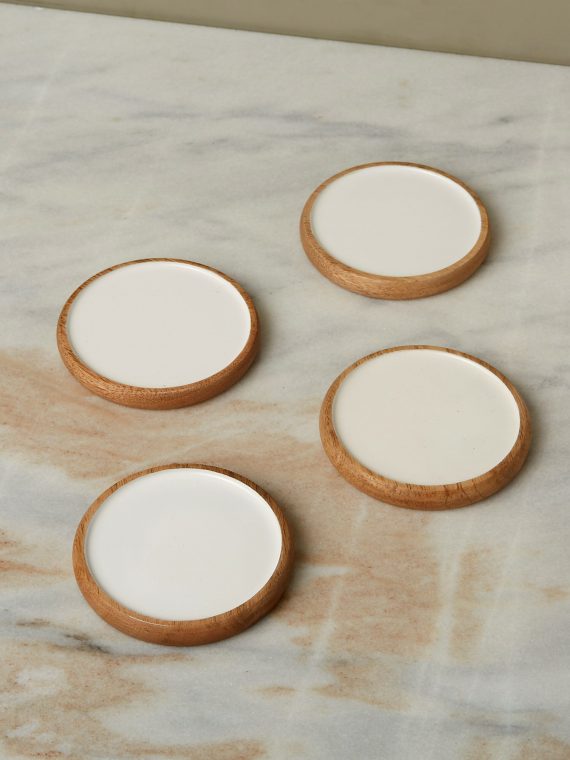 Madras Glasuntersetzer, Set aus 4