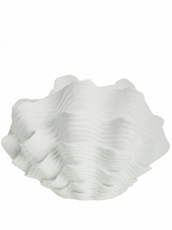 Shella decoration vase white